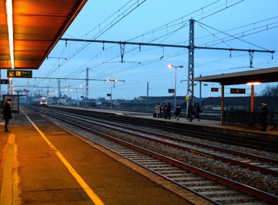 A train station in Dijon, France.