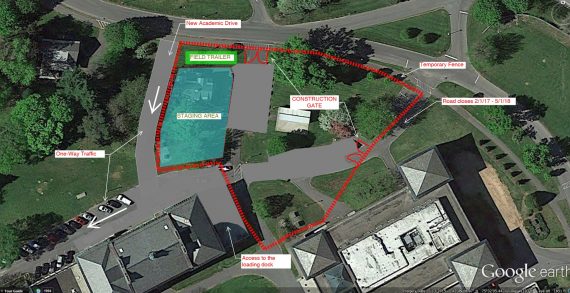 Site plan for Benton Hall 