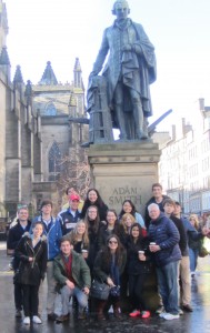 London Economics Study Group in Scotland with director Don Waldman and Adam Smith.