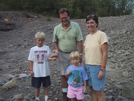 Visiting Professor Allen Dennis and his family joined us for the hunt.