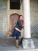 Anzueth posing in the sultan’s harem at Topkapi Palace