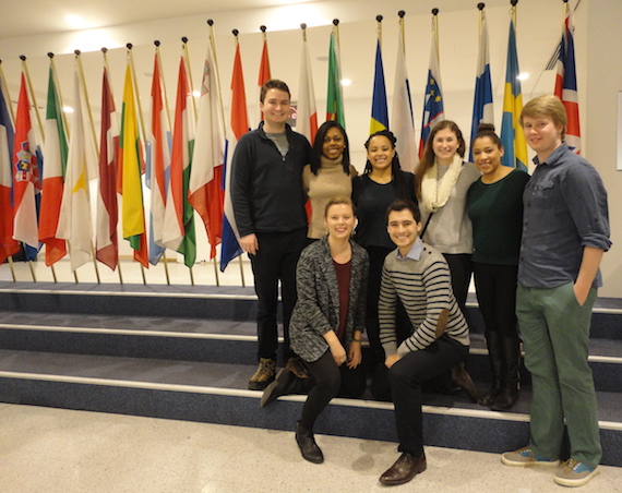 Colgate students visit Antwerp, Belgium for EuroSim 
