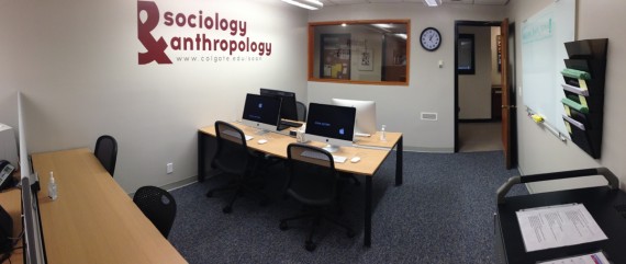 Our newly renovated Resource Room is a great place for SOAN students to work.