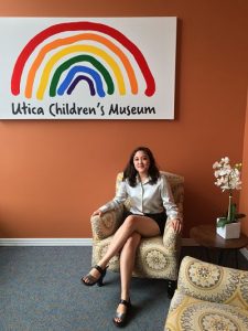Dylann McLaughlin at the Utica Childrens' Museum in Utica, New York